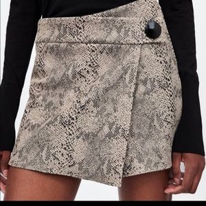 Zara snakeskin skort